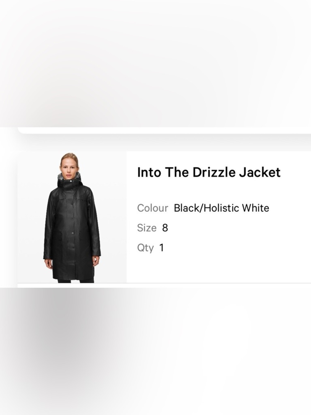 Lululemon - Into The Drizzle Raincoat - Black
